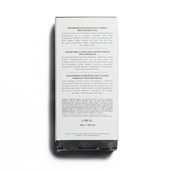 COCUNAT - The Cure - Anti-Ageing Facial Serum - Repairs and Redensifies - Targets Wrinkles, Luminosity and Nourishment - 21 Essential Oils, Antioxidants, Vitamins, Fatty Acids and Bakuchiol - 30 ml