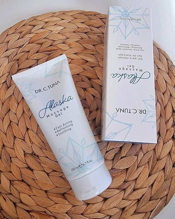 FARMASi DR C. Tuna Alaska Cooling Massage Gel – Refreshing Cooling Gel with Menthol & Eucalyptus for Instant Muscle Relief – 210 ml / 7.1 fl oz