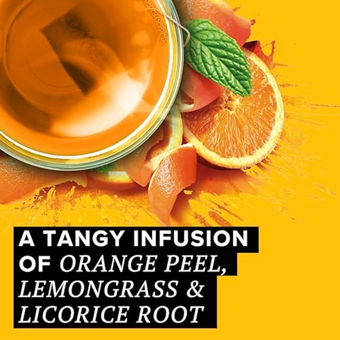 TAZO Wild Sweet Orange Tea Bags, Unsweetened Herbal Tea, Caffeine Free, 20 Total Bags