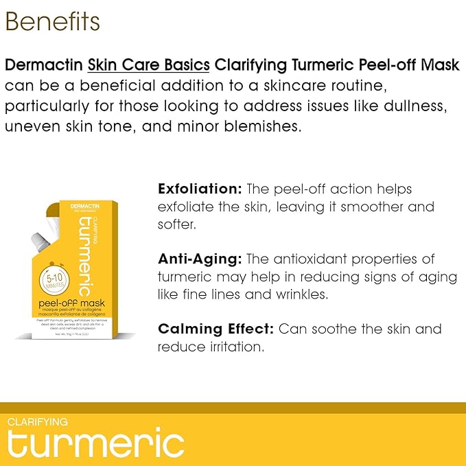 Skin Care Basics Clarifying Turmeric Peel-off Mask 1.76 oz. -