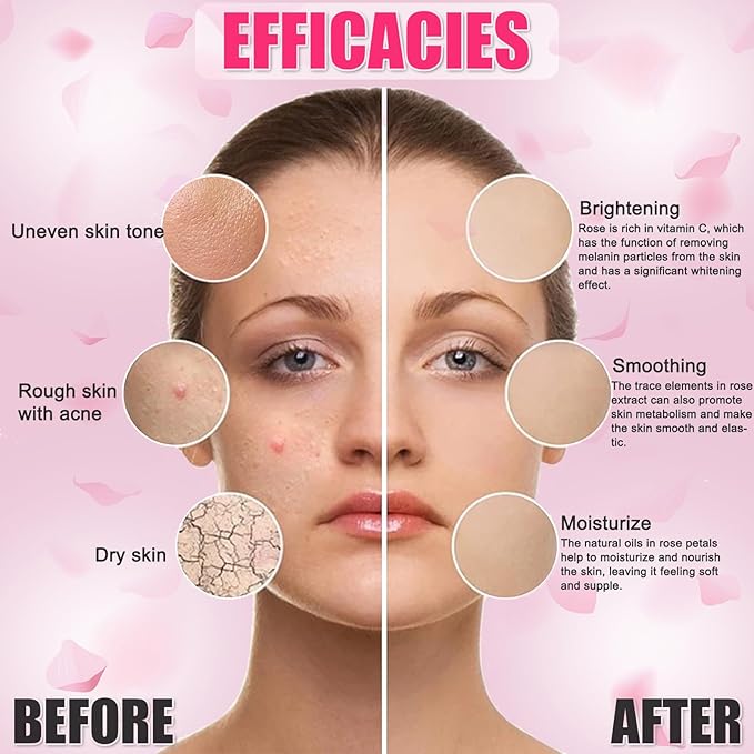 Upgrade Rose Jelly Mask Powder for Facials Professional with Narutal Seaweed Algae Seed Face Mask, Beauty Salon Home Spa