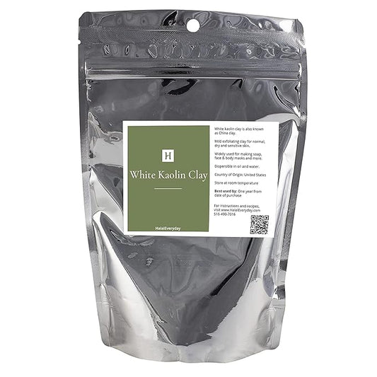 White Kaolin Clay Powder | 1 pound | Cosmetic Grade | 100% Natural | DIY Facial Mask