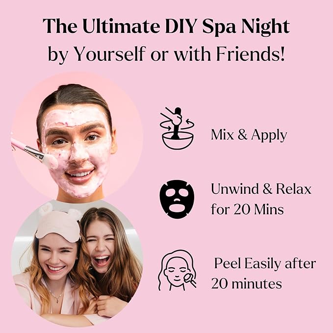 VogueNow Premium Jelly Face Mask for Facials - Bulgarian Rose, 24K Gold, Lavender & Hyaluronic Acid (Pack of 4) - Hydrating, Brightening & Nourishing Jelly Mask | Vajacial | 92 Oz Face Mask Skin Care