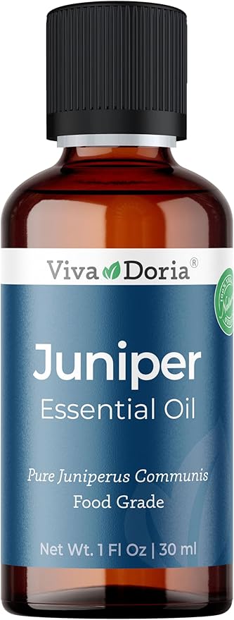Viva Doria Juniper Essential Oil, 100% Pure, Natural Essential Oil, Undiluted, for Aromatherapy | Food Grade, 30 mL (1 Fluid Ounce)