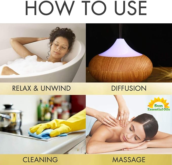 Sun Essential Oils - Four Knives Essential Oil 16oz for Aromatherapy, Diffuser, Candles, Soaps, lotions, or shampoos, DIY