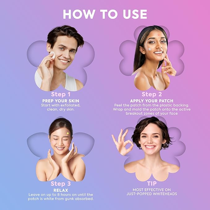 LivaClean 240 CT Cute Pimple Patches for Face w/Salicylic Acid & Tea Tree, Hydrocolloid Acne Patches Cute Flower Pimple Patch for Healing, Adorable Face Stickers, Zit Patch