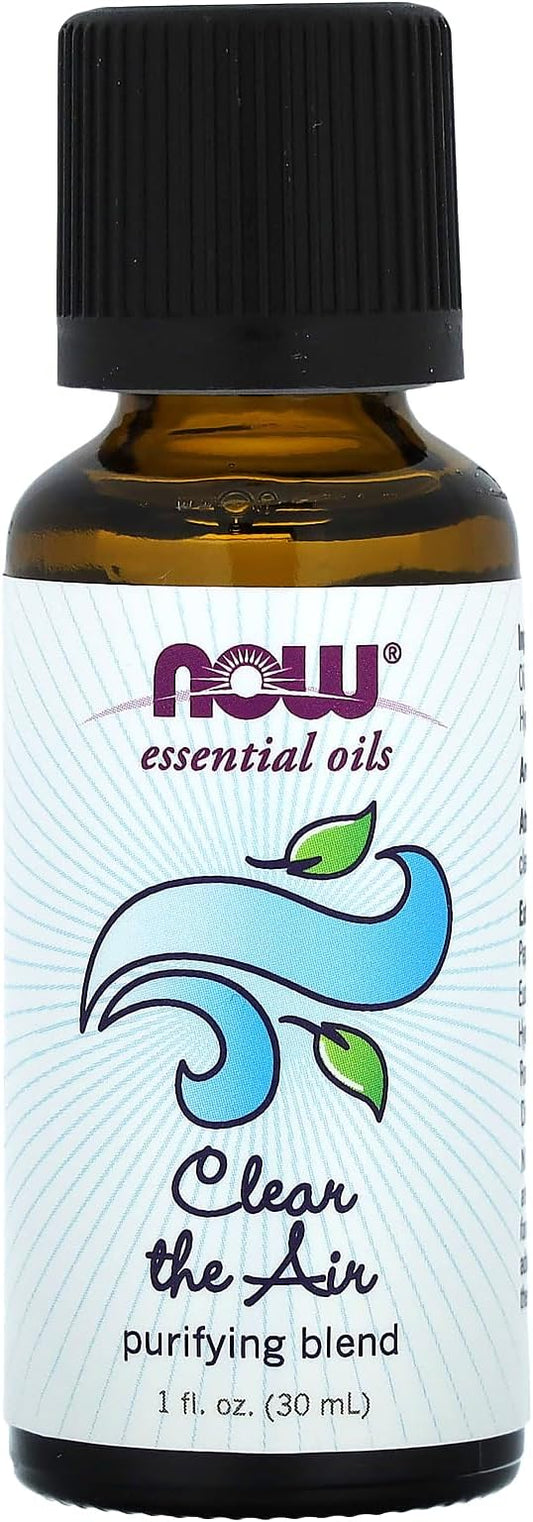 NOW Clear The Air Essential Oil Blend, 1-Ounce