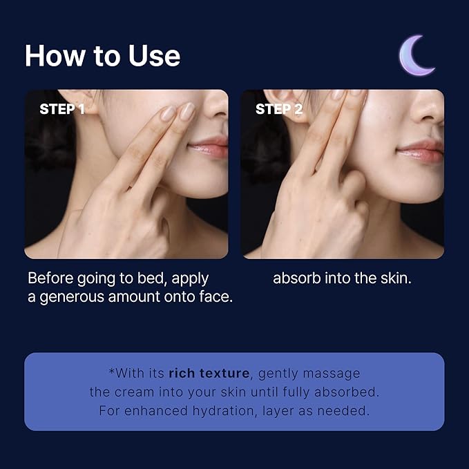 Perfect Sleep Super Barrier Cream 1.69fl.oz, Dense Ceramide Sleep Balm for Strengthening Skin Barrier, Soothing Irritation & Restoring Hydration Overnight Korean Facial Moisturizer