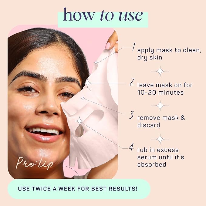 SpaLife Beauty Fruit Facial Sheet Masks 24 Pack – Face Masks Skincare Set – Hydrating Face Masks – 6 Natural Fruit Extract Formulas – Orange, Grapefruit, Coconut, Cherry, Avodcado, Cucumber