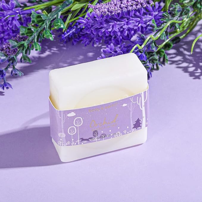 Spa Gifts for Women, Body & Earth 5 Pcs Gifts for Women Orchid Gift Sets, Bath and Body Womens Bath Gifts, Mothers Day Gift for Mom