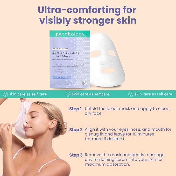 Patchology Skin Remedy Barrier-Boosting Sheet Mask - Single