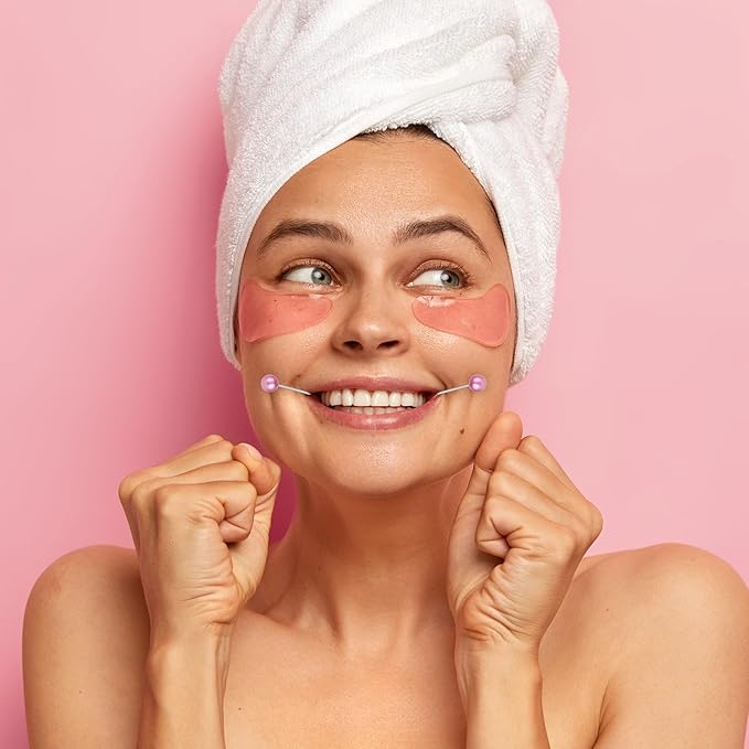 Prasacco 6 Pcs Dimple Makers For Cheeks, Dimple Makers for the Face Face Mask Maker Portable Dimple Trainer Dimple Maker Tool Develop Natural Dimples devices Gifts for Women Men (White/Pink/Green)