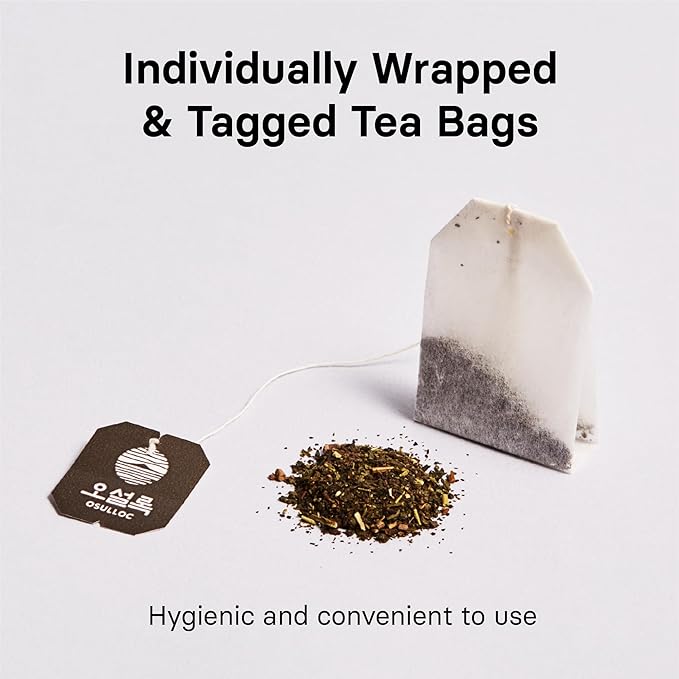 OSULLOC Tropical Black Tea (Tropical Mango & Peach Flavor), Fruit tea Blend, Premium Teabags from Jeju Island, 20 count, 1.06 oz, 30g