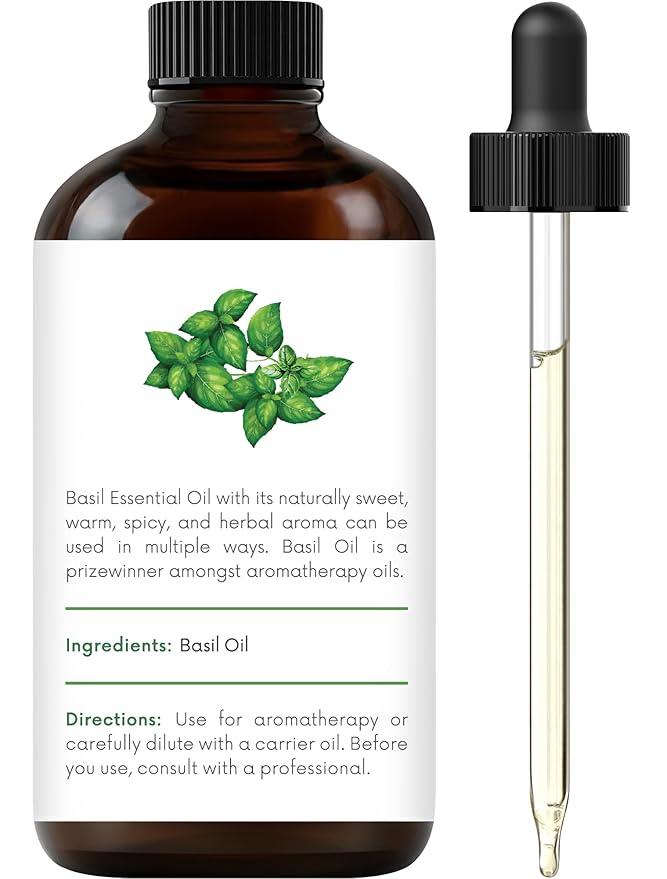 Handcraft Blends Basil Essential Oil - 1 Fl Oz - 100% Pure and Natural - Premium Grade Essential Oil for Diffuser and Aromatherapy