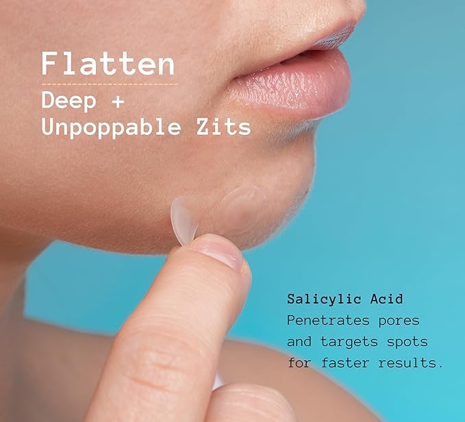 Pimple Patches with Salicylic Acid - Hydrocolloid Invisible Acne Patches - 81 Count 2 Sizes (10mm & 12mm) Korean Zit Patches