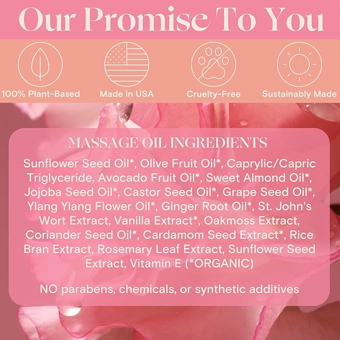 Passion Play Kit - Organic, All-Natural Travel Set Designed for Women - Awaken Oil & Massage Body Oil