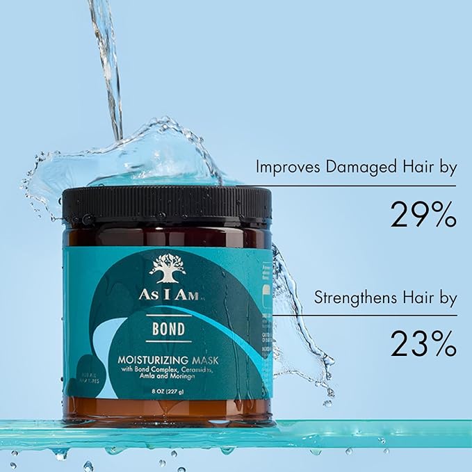 As I Am Bond Repair Hair Mask - 8 oz - Hair Repair Treatment For Damaged Hair - with Moringa, Amla, & Ceramides