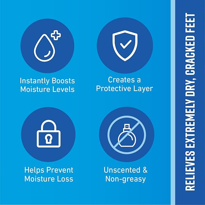 O'Keeffe's for Healthy Feet Foot Cream - 6.4 oz Jar (1 Pack) - Guaranteed Relief for Extremely Cracked, Dry Feet, Repairing Skincare, Instantly Boosts and Retains Moisture Levels