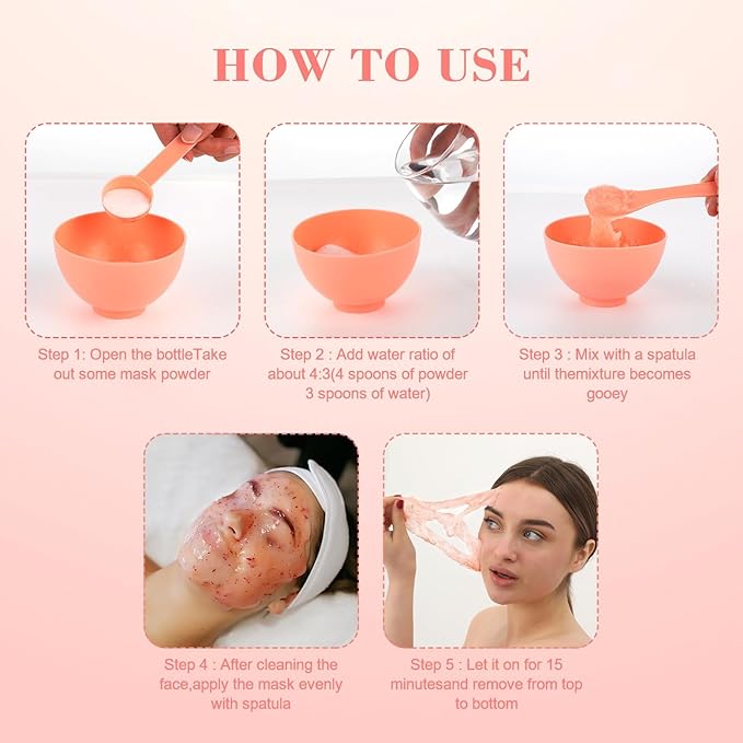 Jelly Mask for Facials Professional, Natural Gel Powder Face Masks, Face Masks Moisturizing, SkinCare & Hydrating 23 Fl Oz