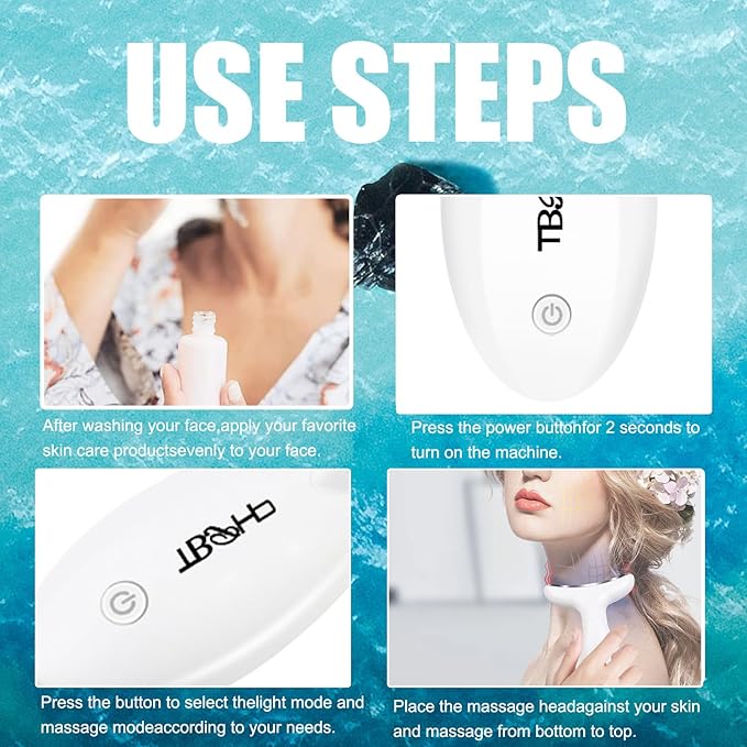 TBPHP Electric Tightening Massager Face Neck Massager Wireless for Skin Care Tightens and Lifting