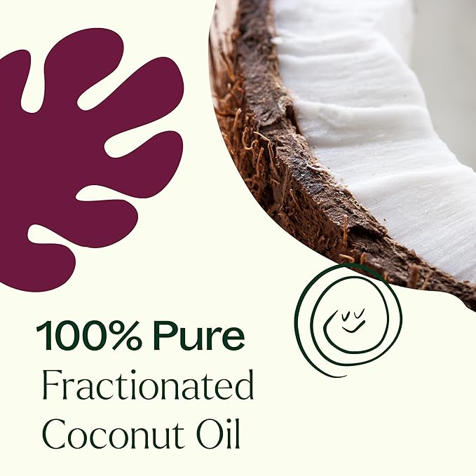 Plant Therapy Fractionated Coconut Oil for Skin, Hair, Body, Face, Diluted Essential Oils, 100% Pure, Natural Moisturizer, Massage & Aromatherapy for Men and Women Liquid Carrier Oil 16 oz