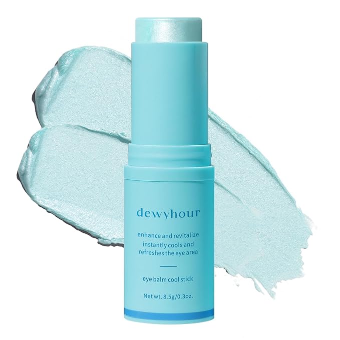 Eye Balm for Dark Circles: Cooling Eye Cream Under Eye Treatment, Cool Eye Stick Reduce Wrinkle & Puffiness, Hydrating Balm for Eye Bags Skin Care