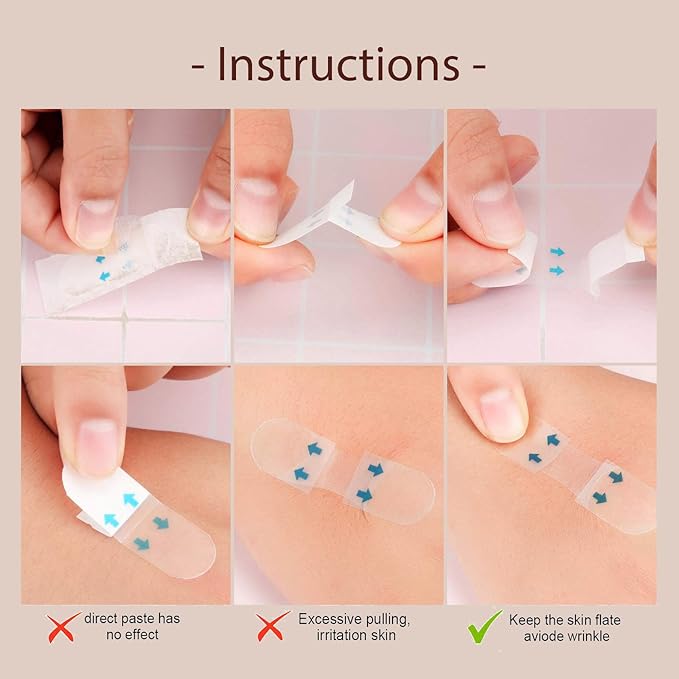 Face Lift Tape Invisible,132PCS, for Double Chin, Wrinkles, Saggy Skin Lifting, Face Lifter Tape