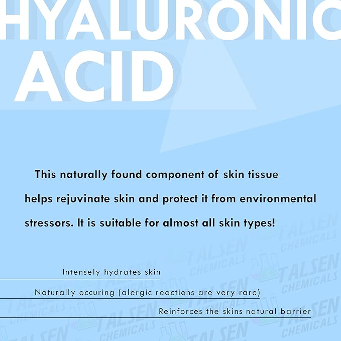 Hyaluronic Acid Powder (0.52 oz. / 15 grams) 1800 kDa+ Pure Hyaluronic Acid Powder For Skin Cosmetic Grade, Hyaluronic Acid High Molecular Weight Powder, DIY Hyaluronic Acid Serums