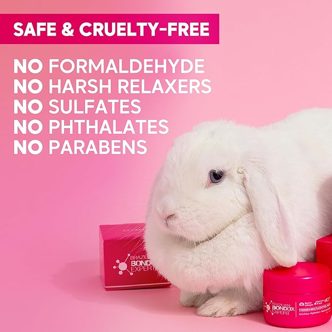 HAIR MASK FOR DAMAGED HAIR BRAZILIAN BONDOX TREATMENT 2.82oz Thermal Activated Mask for Dry Frizzy Hair | Formaldehyde Free Cruelty Free,Results for up to 1-3 months, Almond Hair Oil,Collagen seaweed