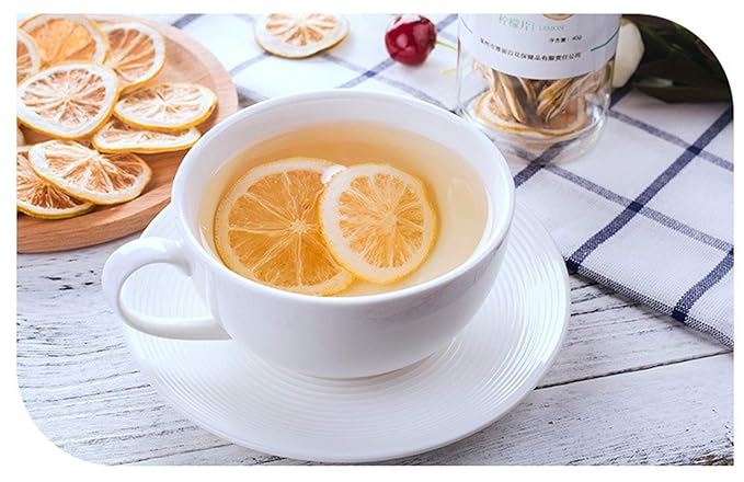 Lemon Slices Tea,Organic Nature Sun-Dried Lemon Slices,Fragrance Citrus Fruit,Chinese Flora Herbal Tea Supplement-45G