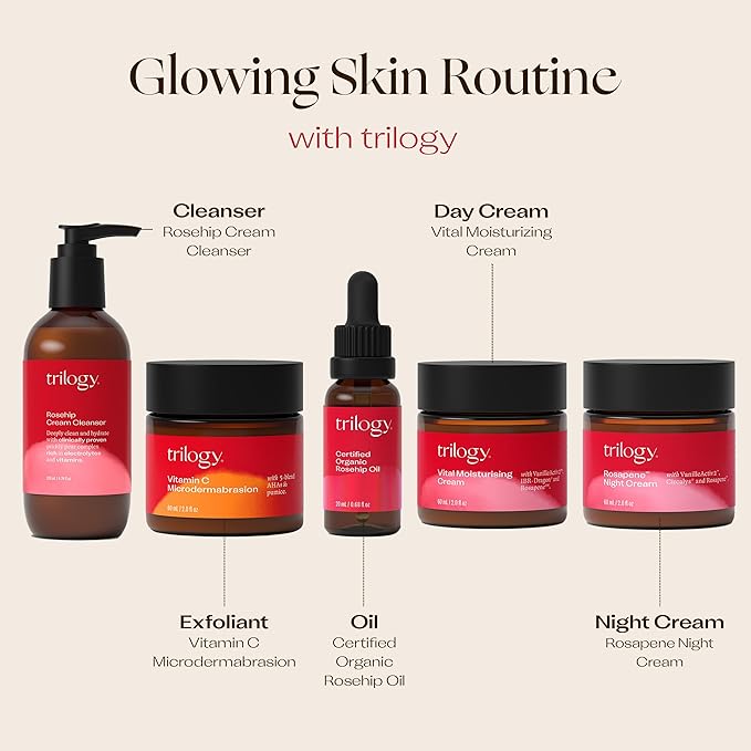 Trilogy Certified Organic Rosehip Oil Duo, Intensive Nourishment, Improves Appearance of Scars, Stretch Marks, Fine Lines, & Wrinkles, 1.5 fl oz Each