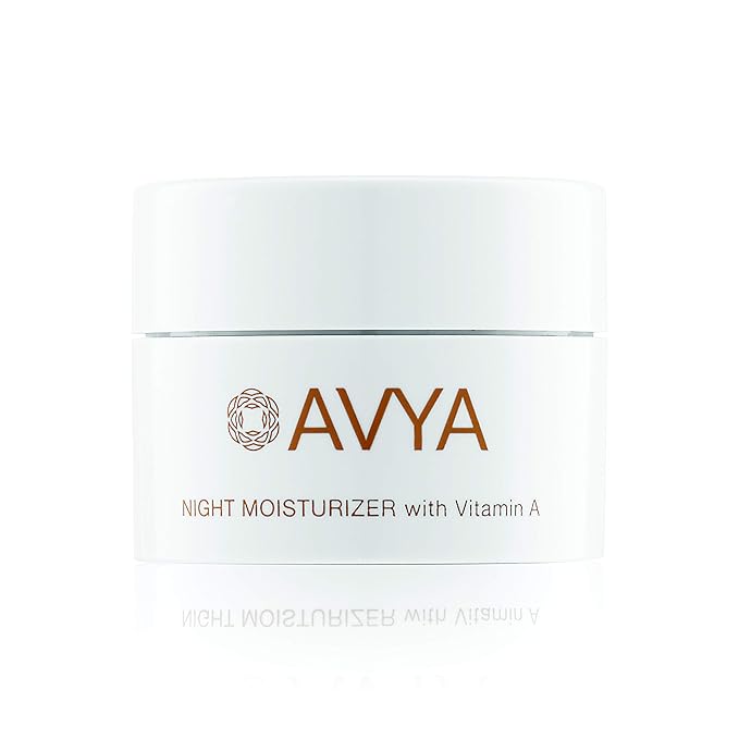 AVYA Night Moisturizer (0.34oz) - Advanced Ayurvedic Skincare/Retinol Cream with Antioxidants/Reduces Fine Lines and Wrinkles