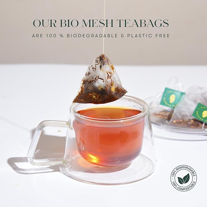 Luxmi Estates - Indian Passion - Organic Mango Passion Fruit Green Tea - 50 Tea Bags | With Mango & Passion Fruit | Brew as Iced Tea or Hot