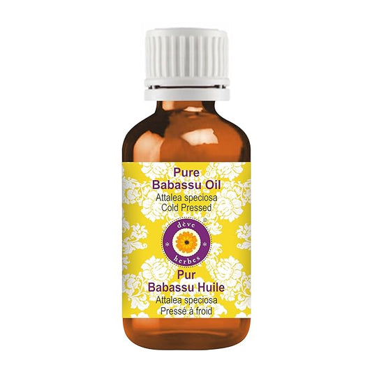 Deve Herbes Pure Babassu Oil (Attalea speciosa) Cold Pressed 15ml (0.50 oz)