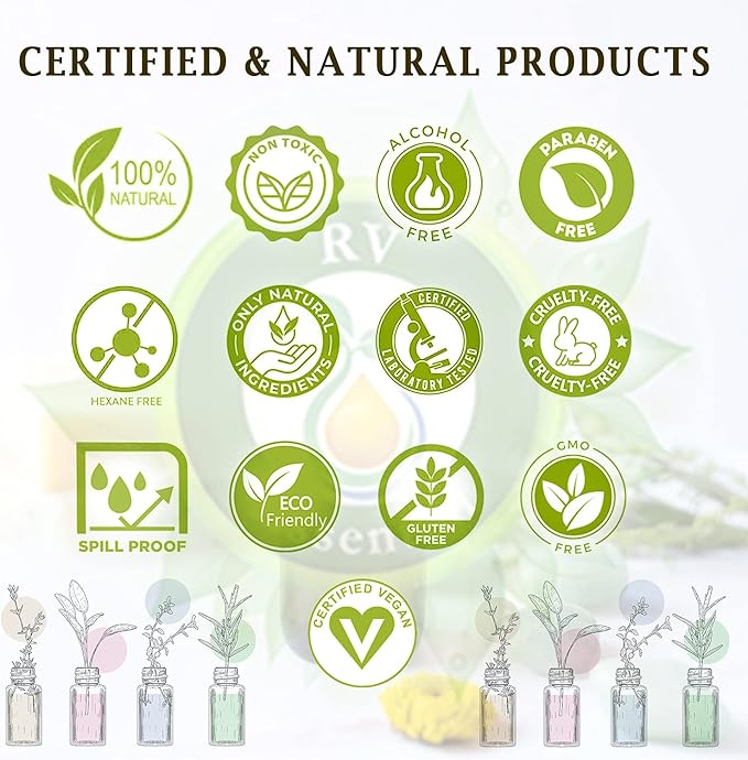 R V Essential Pure Labdanum Essential Oil 15ml (0.507oz)- Cistus Ladaniferus (100% Pure and Natural Steam Distilled)