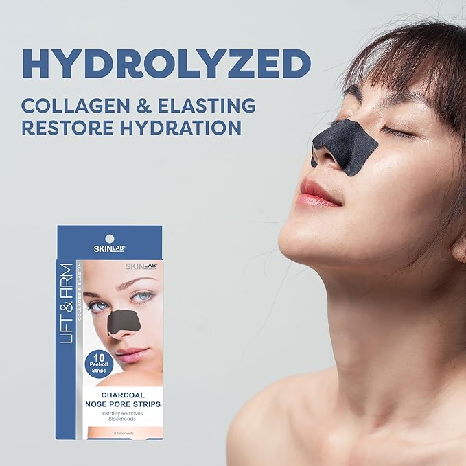 Lift & Firm Charcoal Nose Pore Strips, 10 Count