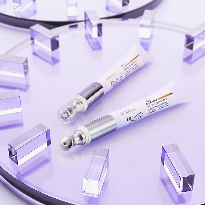 Collagen Lifting Eye Cream with Vibrating Massage Head for Wrinkles, Fine Lines, and Puffy Eye Bags-Under Eye Cream for Dark Circles and Anti-Aging, Korean Skin Care (20ml 0.67 fl oz)