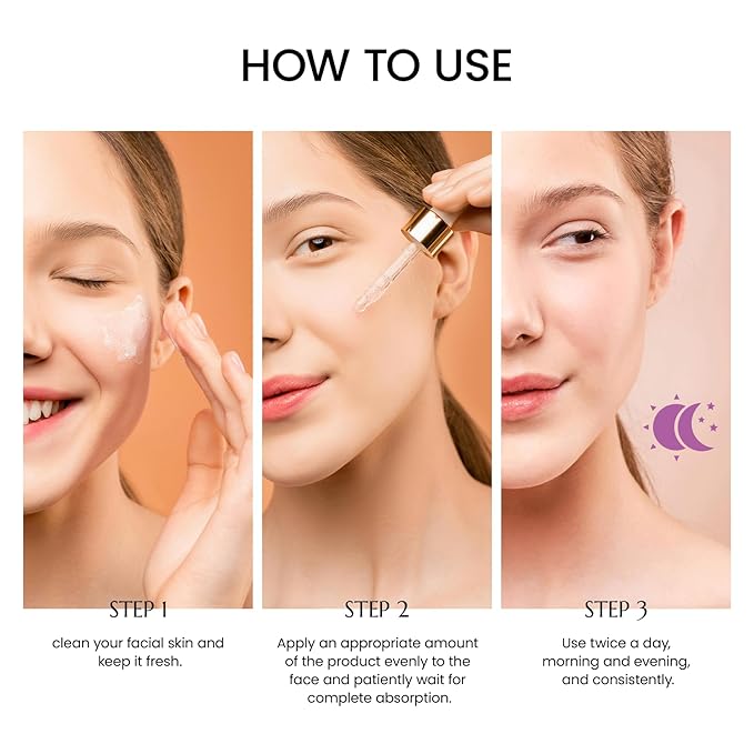 Bakuchiol Retinol Serum Alternative for Face: Bakuchiol Serum With Vitamin B5 and 2% Hyaluronic Reduce Black Spots Suitable for women and men