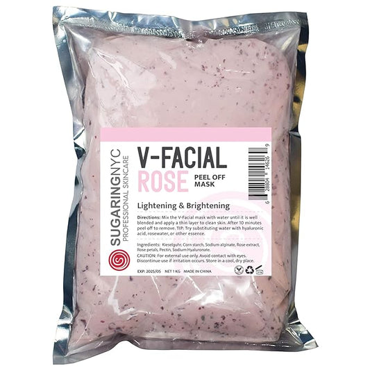Sugaring NYC Rose Vajacial Jelly Mask Rose with pieces of Roses Wholesale Refill 1kg 1 kilo Refill 2.2 lb