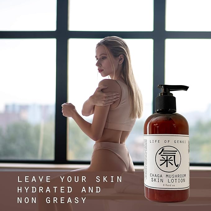 USA Made Vegan all Natural Chaga Mushroom skin lotion cream Moisturizing skin cream apricot kernel oil