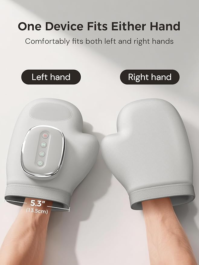 Hand Massager with Heat & Compression – Relief for Arthritis, Carpal Tunnel, & Muscle Tension – 3 Massage Modes, 5 Compression Levels, & Adjustable Temperature – Mother's Day Gift