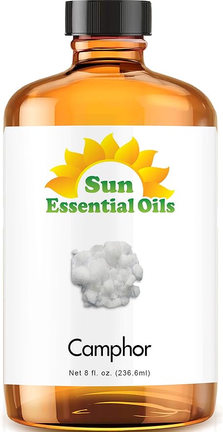 Sun Essential Oils Pure Camphor Essential Oil 8 oz – Aromatherapy Oil for Diffuser
