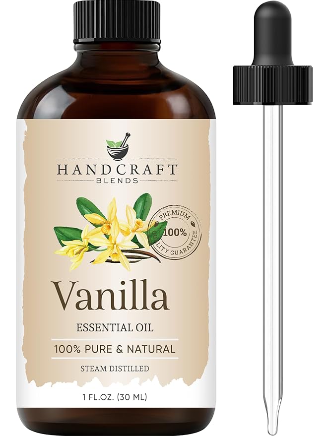 Handcraft Blends Vanilla Essential Oil - 1 Fl Oz - 100% Pure and Natural - Premium Grade Essential Oil for Diffuser and Aromatherapy