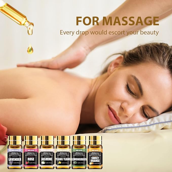 Essential Oil Gift Set -Perfect for Diffuser,Humidifier,Candle Making (18 * 5ML)