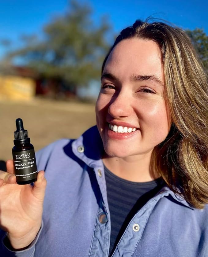 Prickly Pear Seed Oil, Organic, 100% Pure, Cold-Pressed-Unrefined-USDA, for Skin, Hair, Nails. Premium Quality, Imported from Morocco