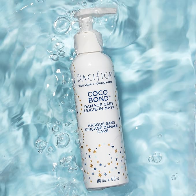 PACIFICA Beauty, Coco Bond Damage Care Leave-In Repair Mask Treatment, Dry & Damaged Hair from Bleach, Color, Chemical Services, Chlorine, & Heat, Coconut, Vegan