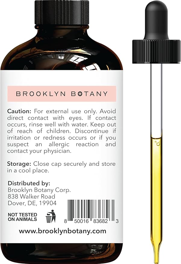 Brooklyn Botany Sweet Orange Essential Oil - Huge 4 Fl Oz - 100% Pure and Natural - Premium Grade with Dropper - for Aromatherapy and Diffuser