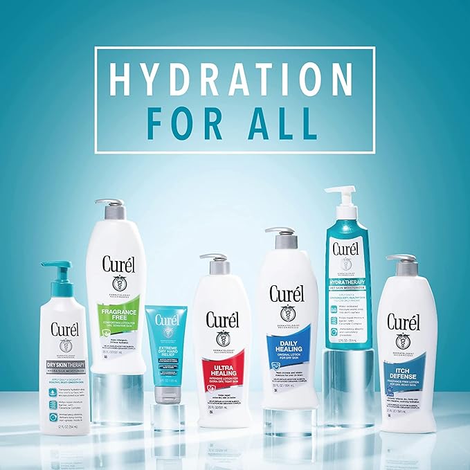 Curel Daily Moisture Fragrance-Free Lotion For Dry Skin 13 oz (Pack of 6)