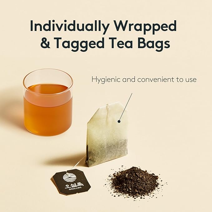 OSULLOC Sweet Honey Black Tea (20 count) Black tea filled with Sweet Flavor of Honey, Premium Blended Tea bags from Jeju Island