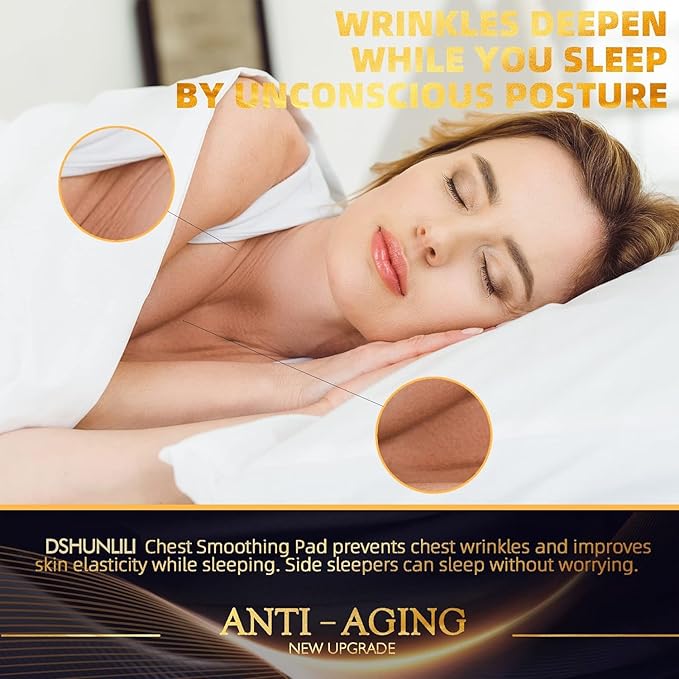 Chest Wrinkle Pads, Silicone Patches for Wrinkles-2 Pcs Anti Wrinkle Patches for Decollete & Cleavage, Reusable Anti Aging Overnight Wrinkles Patches While Sleeping 29